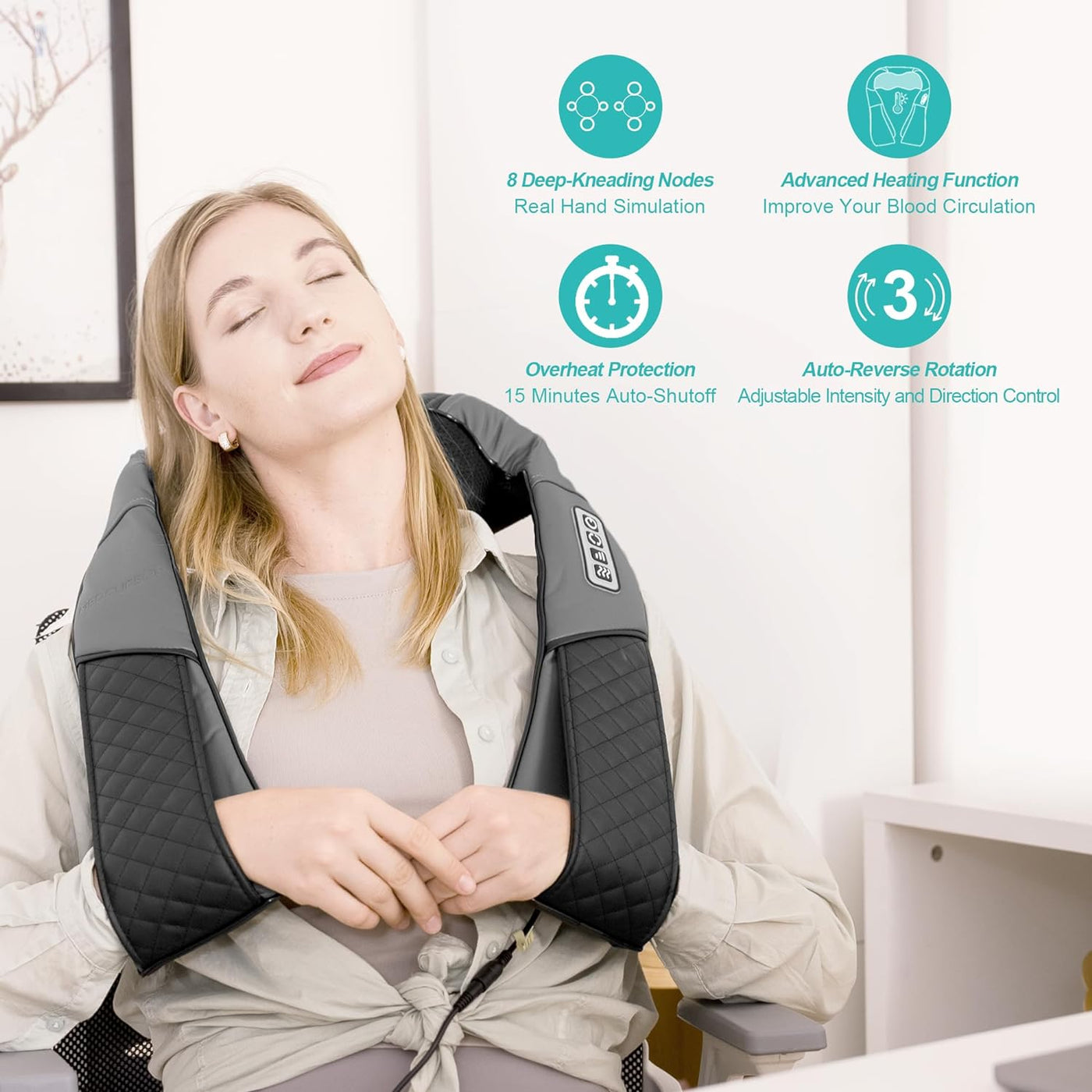 Medcursor Neck and Shoulder Massager with Heat