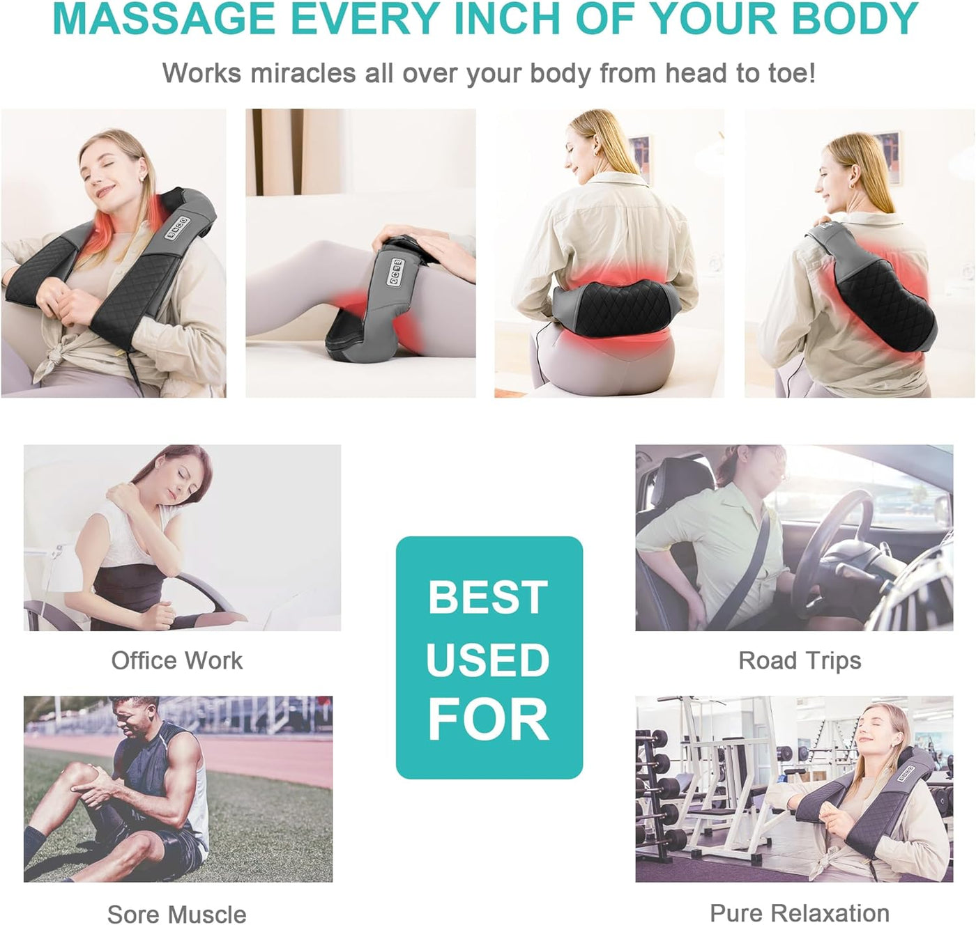 Medcursor Neck and Shoulder Massager with Heat