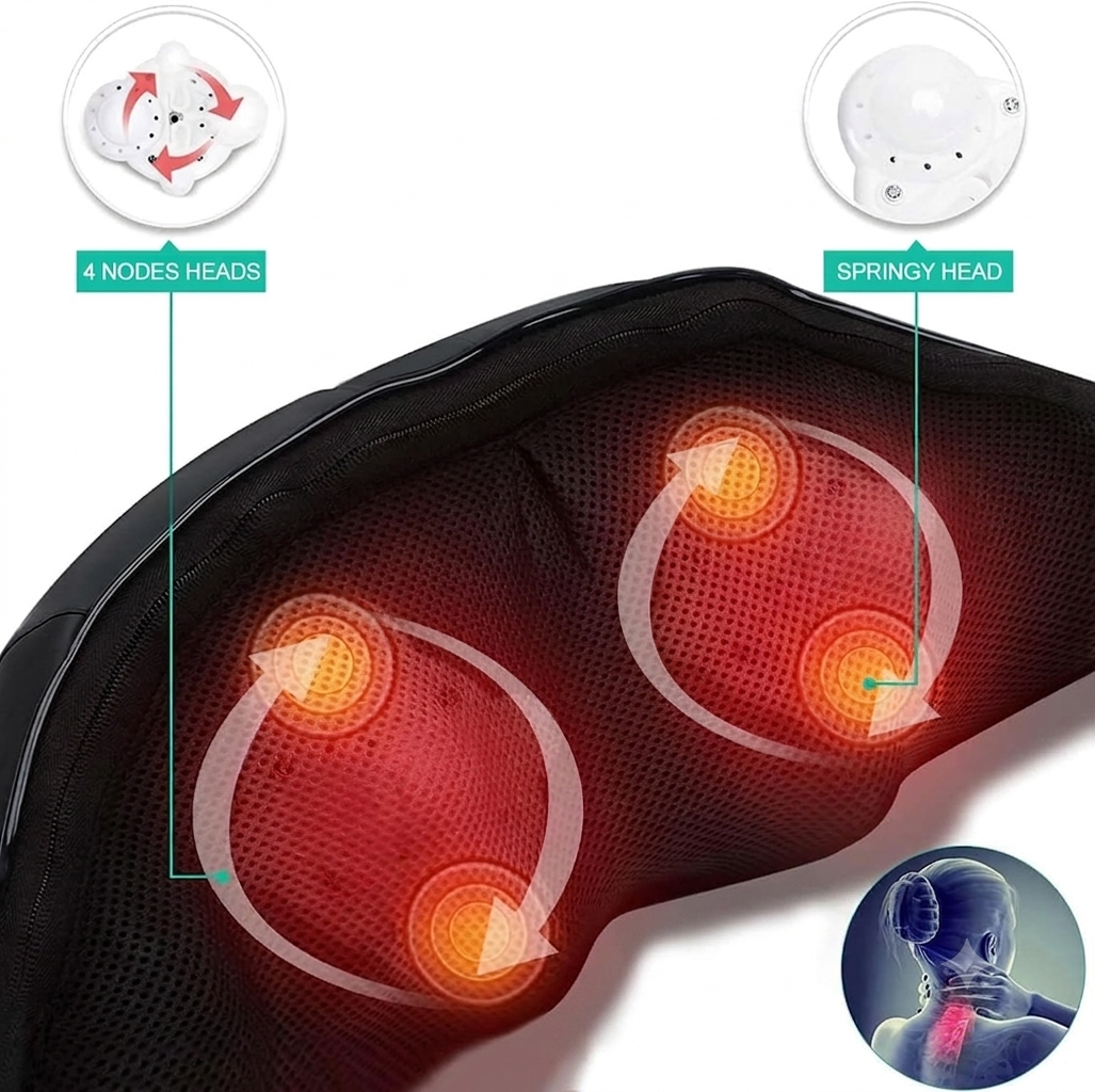 Medcursor 3D Kneading Neck and Back Massager with Heat