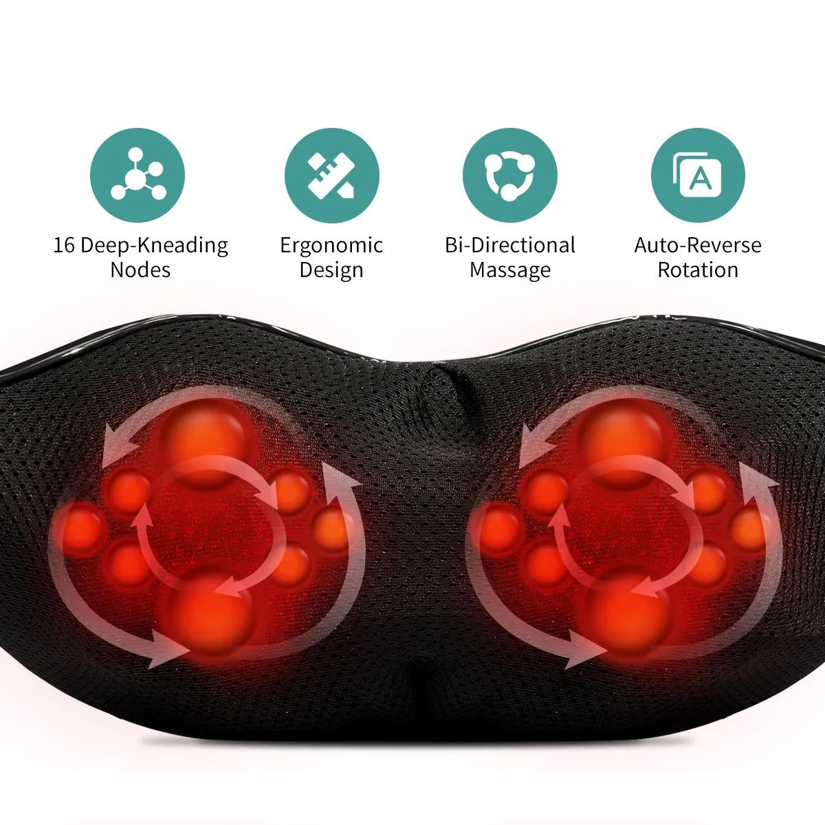 Medcursor 3D Kneading Neck and Back Massager with Heat