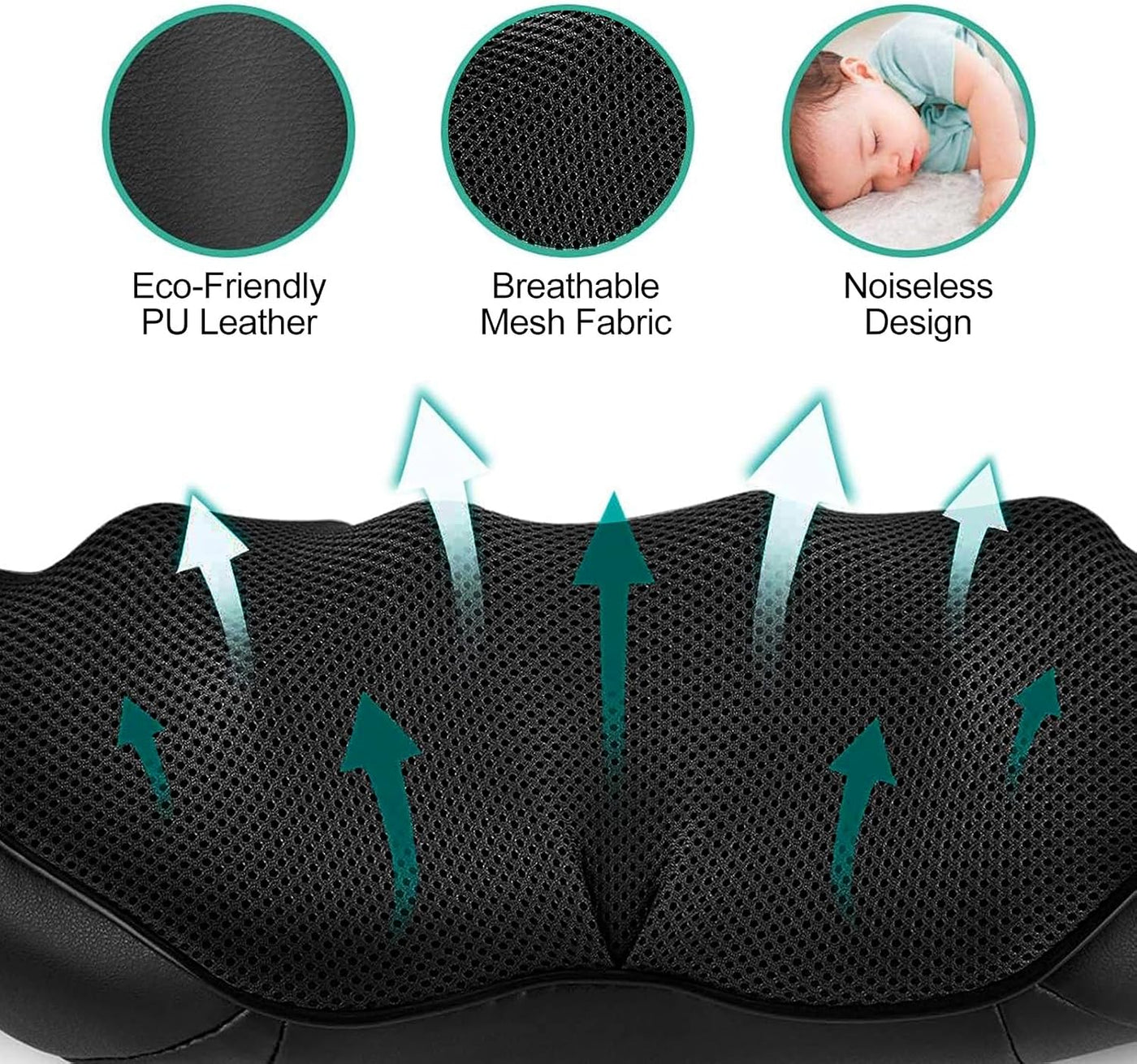 Medcursor 3D Kneading Neck and Back Massager with Heat