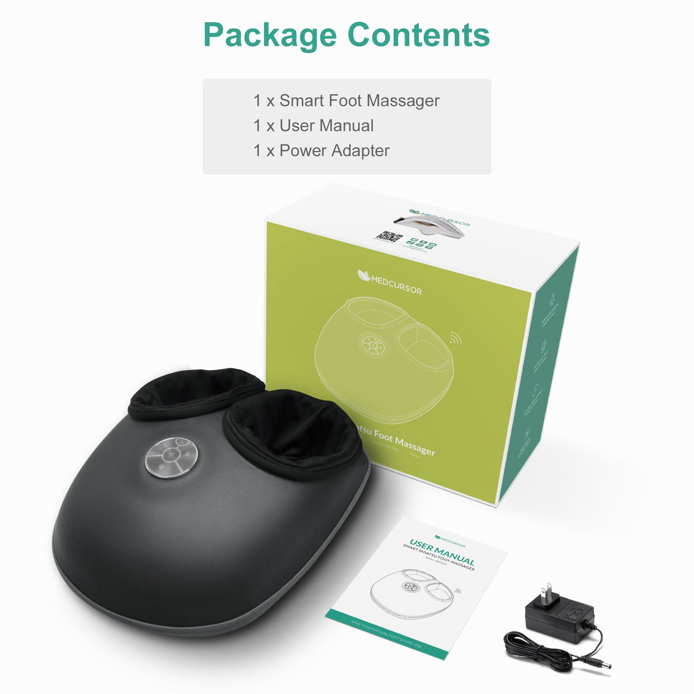 Medcursor Smart RC Foot Massager Machine with Heat